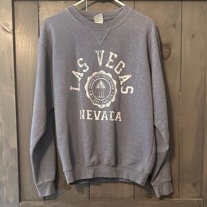Las Vegas Nevada Men's Crewneck Sweatshirt - Blue